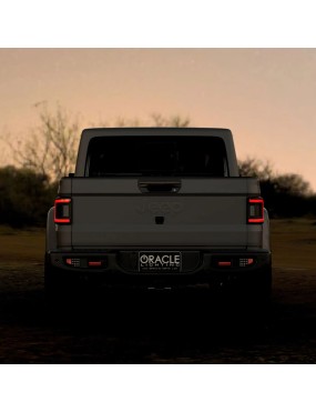 ORACLE Lighting – Flush LED Tail Light Kit + Dual-Function Amber/White Reverse Module for Jeep Gladiator JT