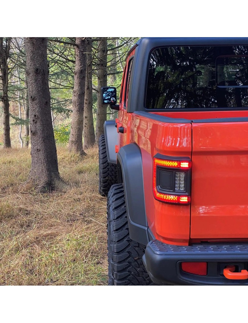 ORACLE Lighting – Flush LED Tail Light Kit + Dual-Function Amber/White Reverse Module for Jeep Gladiator JT