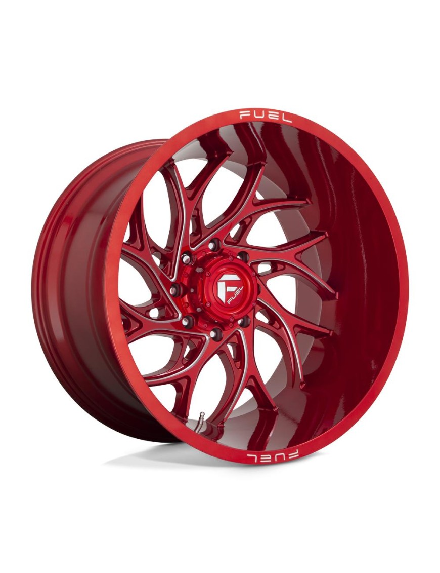 Felga aluminiowa D742 RUNNER Candy Red Milled FUEL