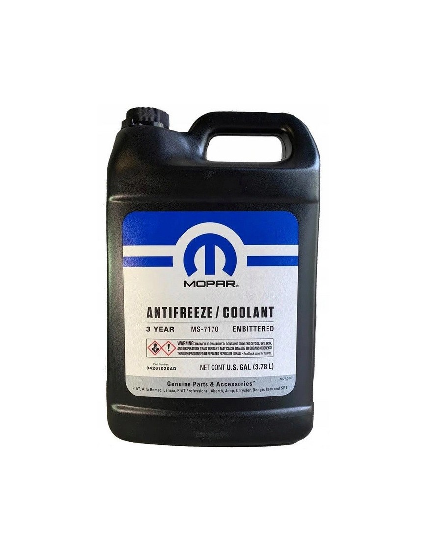 Mopar Antifreeze Coolant Concentrate 3 Years (3.78 L) Mopar Antifreeze Coolant Concentrate 3 Years (3.78 L)