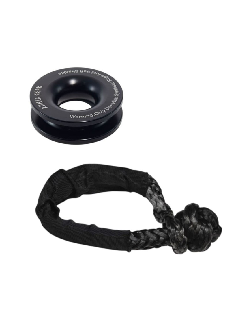 Block 10T with synthetic shackle 12mm roller for synthetic rope