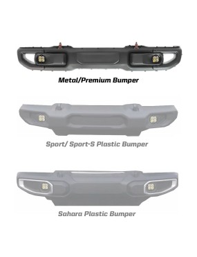 Jeep JL JT Squadron-R Sport Fog Pocket Light Kit Wrangler