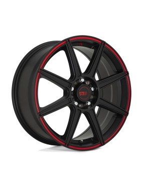 Felga aluminiowa MR142 CS8 Satin Black W/ Red Stripe MOTEGI RACING