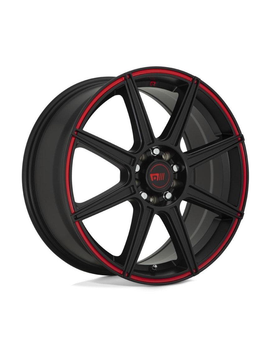 Felga aluminiowa MR142 CS8 Satin Black W/ Red Stripe MOTEGI RACING