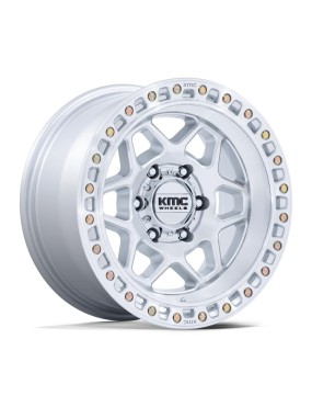 Felga aluminiowa KM553 TORX Gloss Silver W/ Machined Face KMC