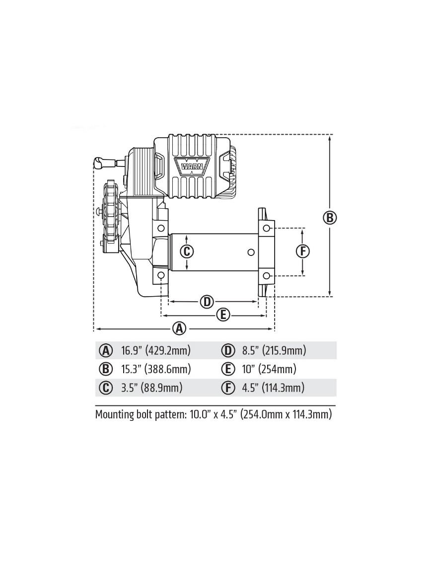 Warn Grzechotnik M8274 134:1 - Legendarna wyciągarka