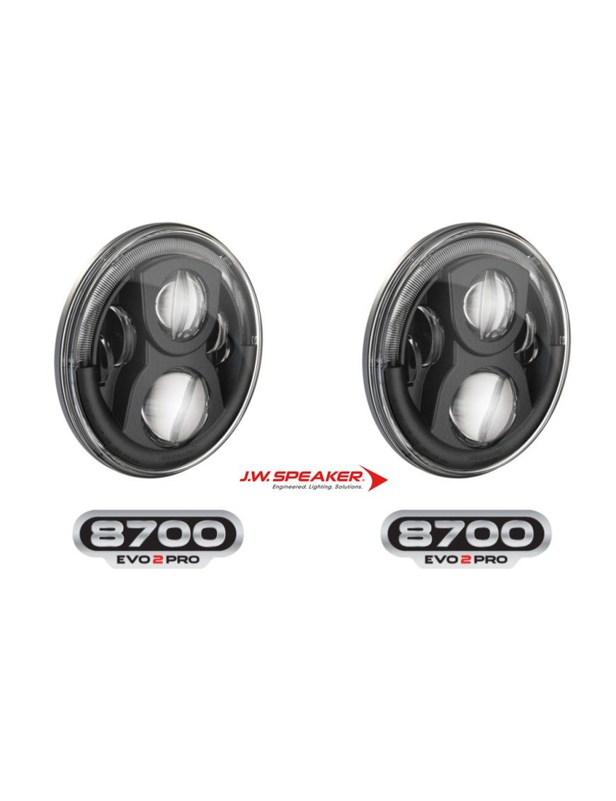 SET of J.W. Speaker 8700 EVO 2 PRO – LED Headlight 7″ (Part No. 0556981) SET of J.W. Speaker 8700 EVO 2 PRO – LED Headlight 7″ (Part No. 0556981)