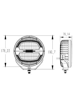 SWEDSTUFF DRIVING LIGHT 7″ 65W