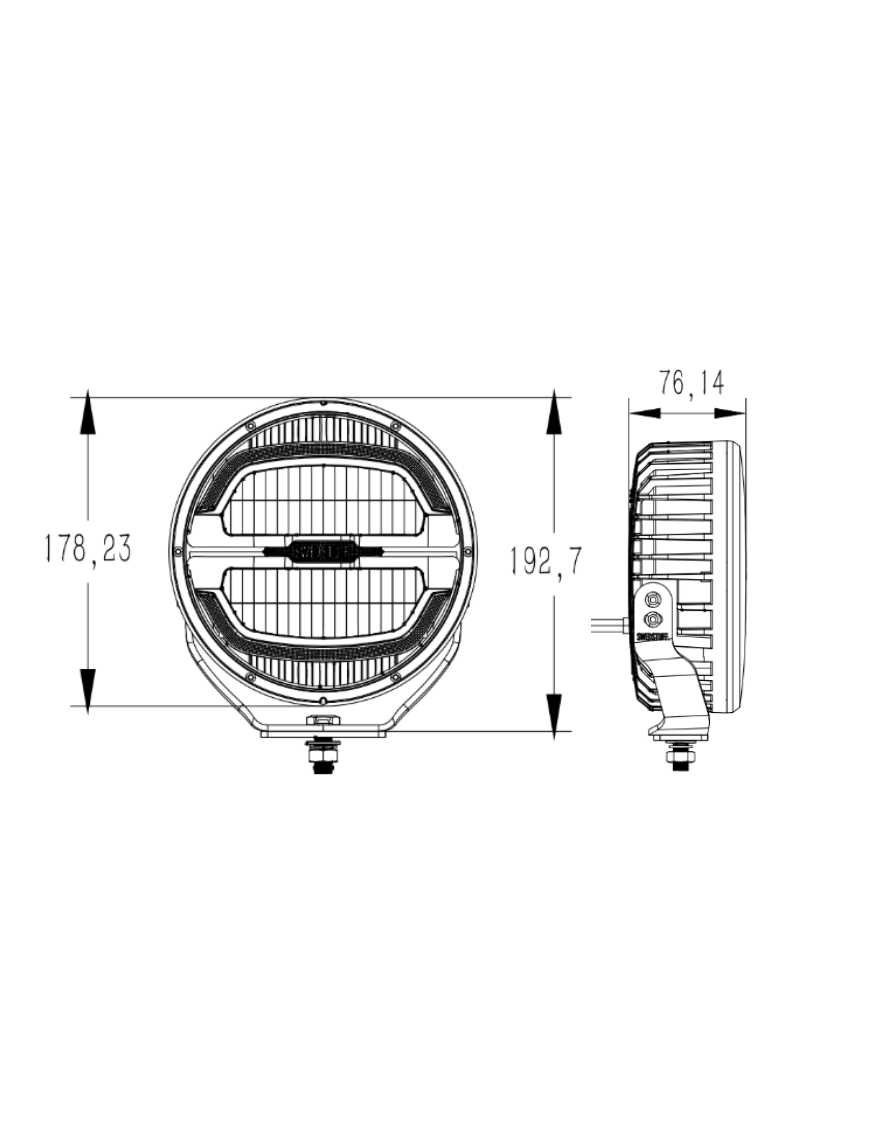 SWEDSTUFF DRIVING LIGHT 7″ 65W