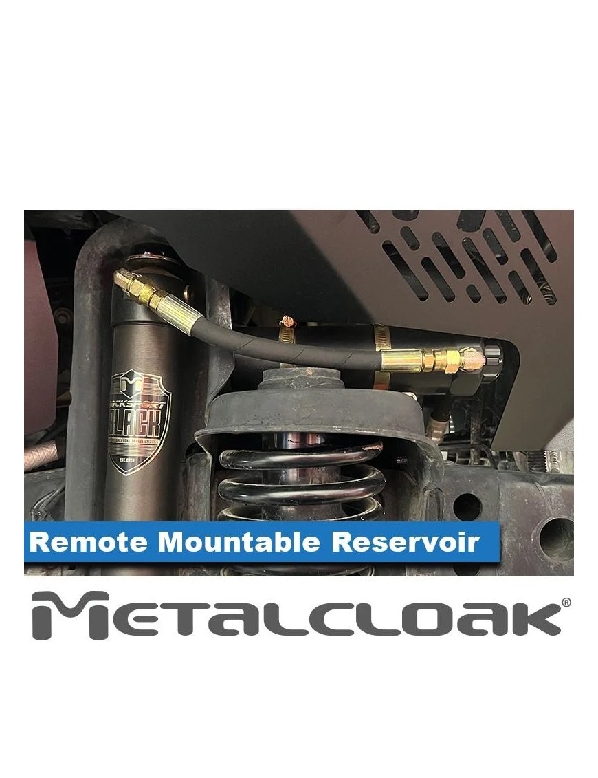 RockSport BLACK 2.5"/3.5" JK Wrangler Reservoir Long Travel Shocks |Adjustable Front Pair