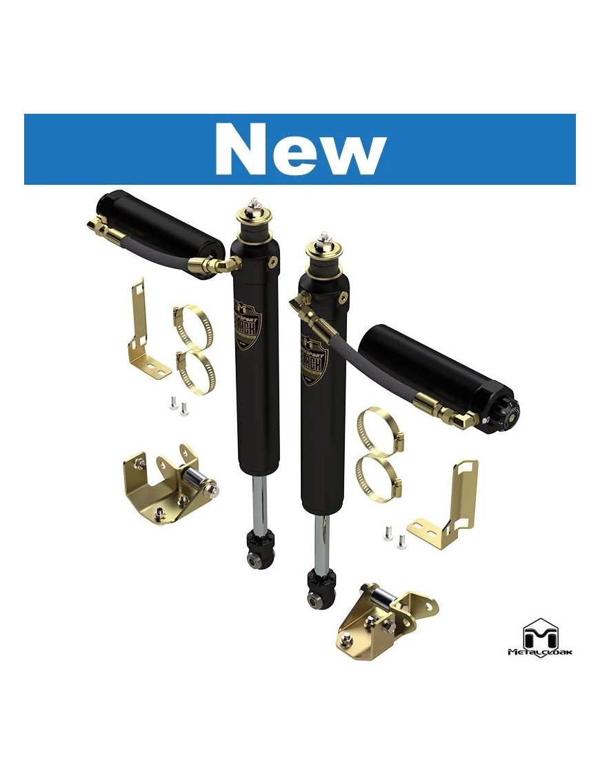 RockSport BLACK 2.5"/3.5" JK Wrangler Reservoir Long Travel Shocks |Adjustable Front Pair