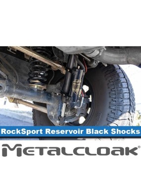 RockSport BLACK 2.5"/3.5" JK Wrangler Reservoir Long Travel Shocks Adjustable Rear Pair