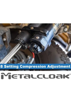 RockSport BLACK 2.5"/3.5" JK Wrangler Reservoir Long Travel Shocks Adjustable Rear Pair