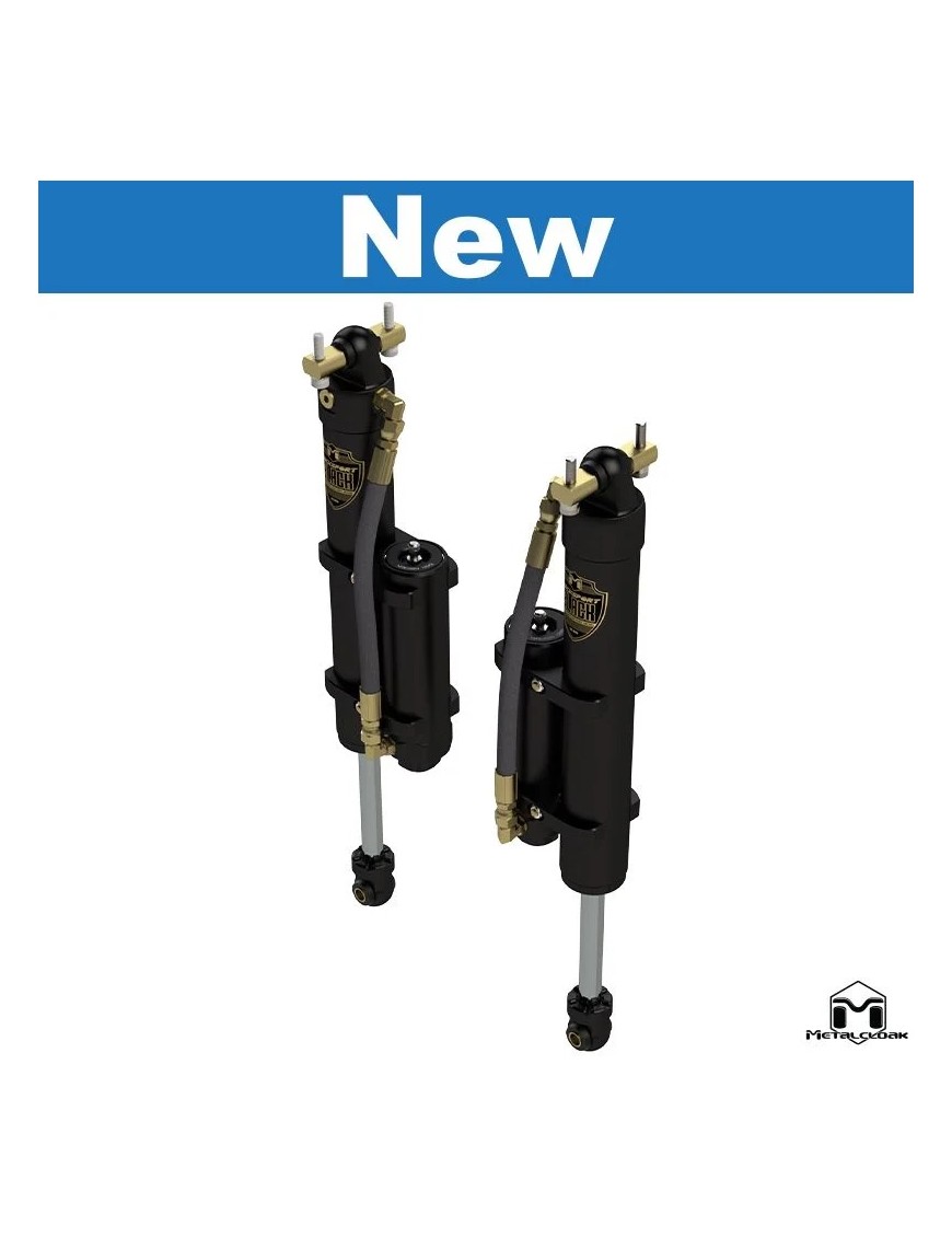 RockSport BLACK 2.5"/3.5" JK Wrangler Reservoir Long Travel Shocks Adjustable Rear Pair