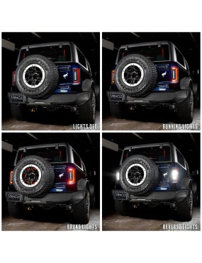 Flush LED Tail Lights for Ford Bronco 2021–2025 Wraparound