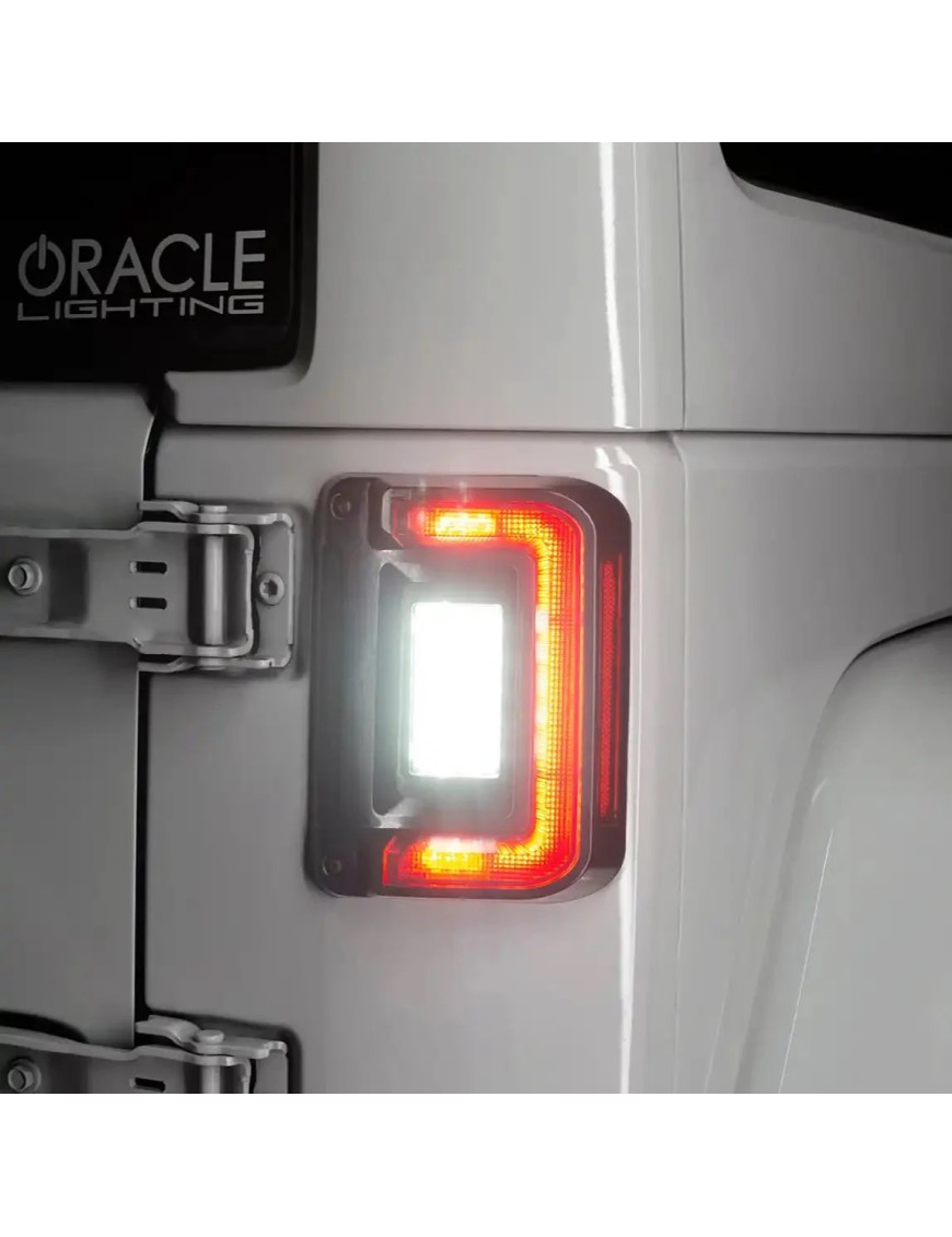 ORACLE Lighting Flush Mount LED Tail Lights for 2007-2017 Jeep Wrangler JK
