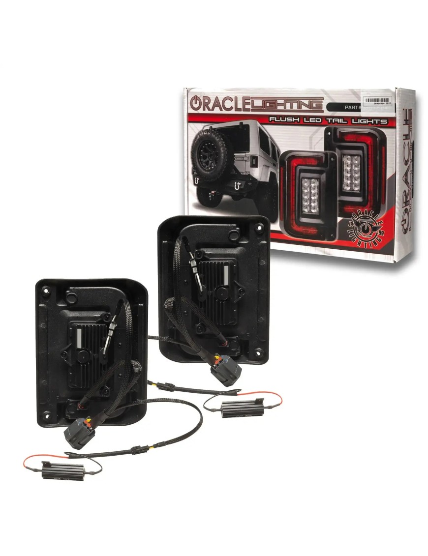 ORACLE Lighting Flush Mount LED Tail Lights for 2007-2017 Jeep Wrangler JK