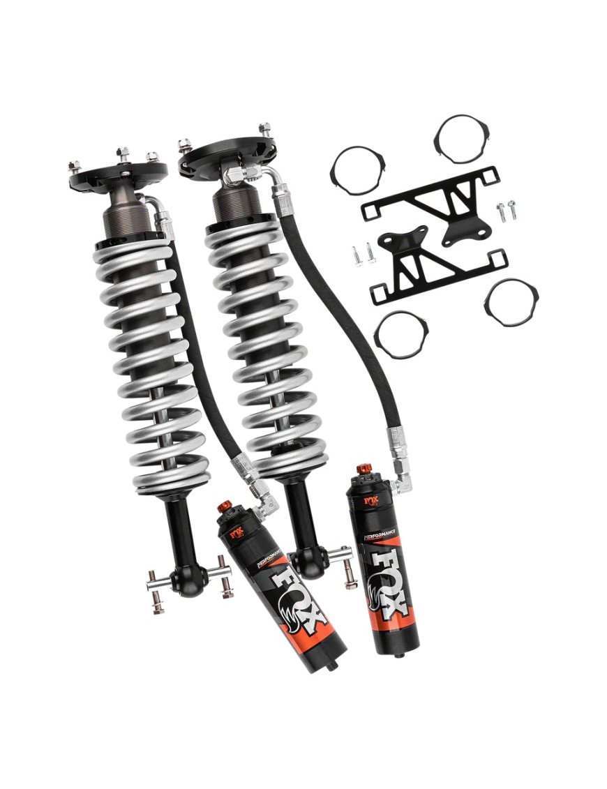 SET of Front nitro Coilover Fox Performance Elite 2.5 Reservoir adjustable DSC Lift 2"