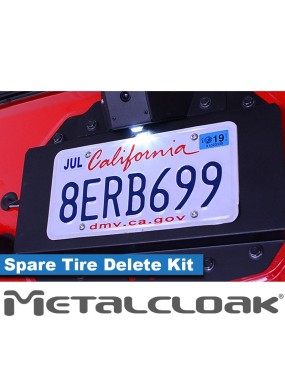 JL Wrangler Spare Tire Delete Kit Camera Mount