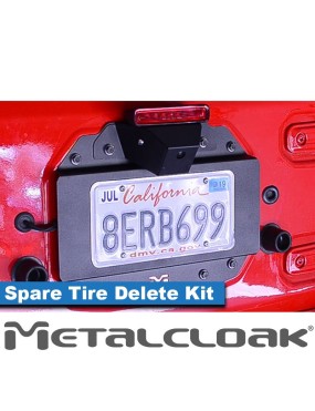 JL Wrangler Spare Tire Delete Kit Camera Mount
