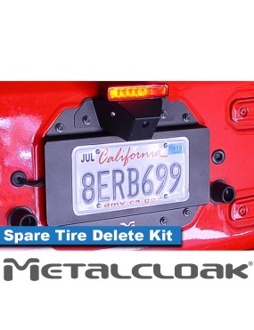JL Wrangler Spare Tire Delete Kit Camera Mount