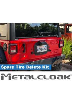 JL Wrangler Spare Tire Delete Kit Camera Mount