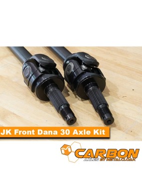 Carbon JK Non-Rubicon Front D30 27 Spline Axle Kit