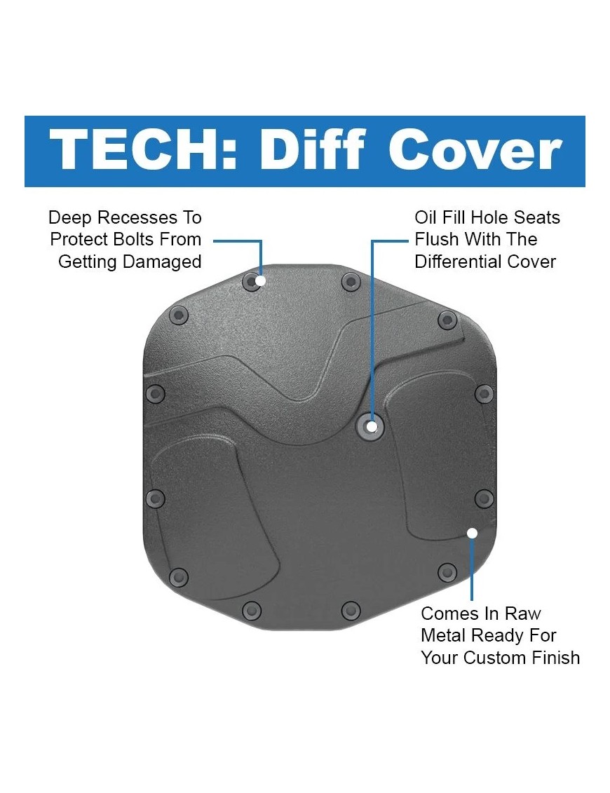Rear Diff Cover M220 Metalcloak JL WRangler D44