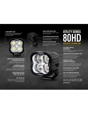 Lazer Utility-80 HD 80W LED Work Light 5000K