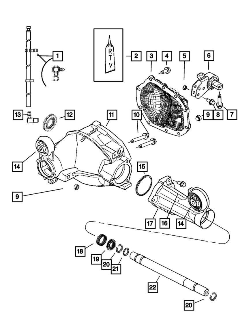 Front Axle Shaft Seal Jeep Wrangler JK Dana 30