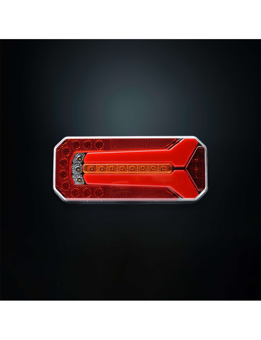 STRANDS 5 FUNC. TAILLIGHT UNIVERSAL RECTANGULAR