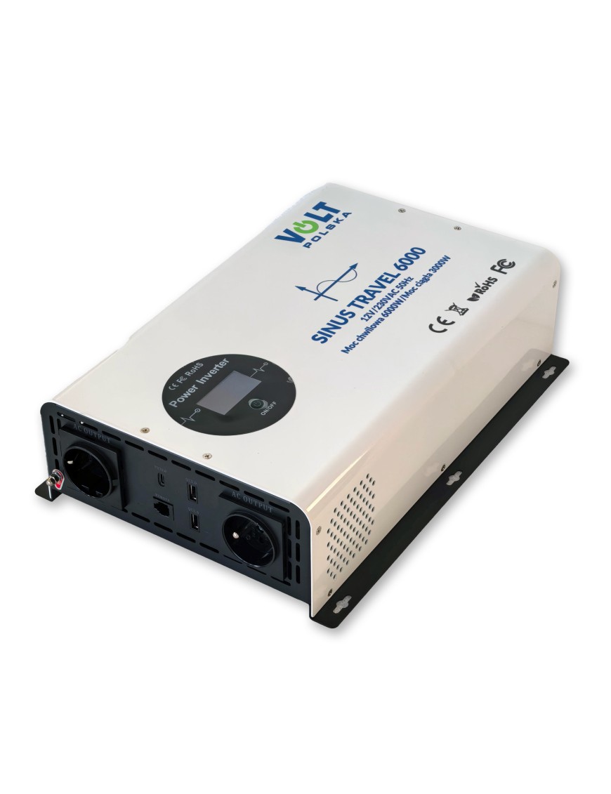 VOLT Polska SINUS TRAVEL 6000 12/230V WHITE