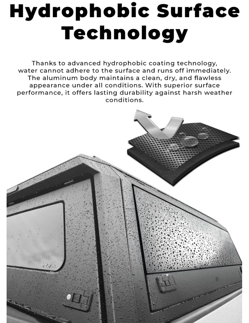 Aluminum Glazed Canopy Toyota Hilux