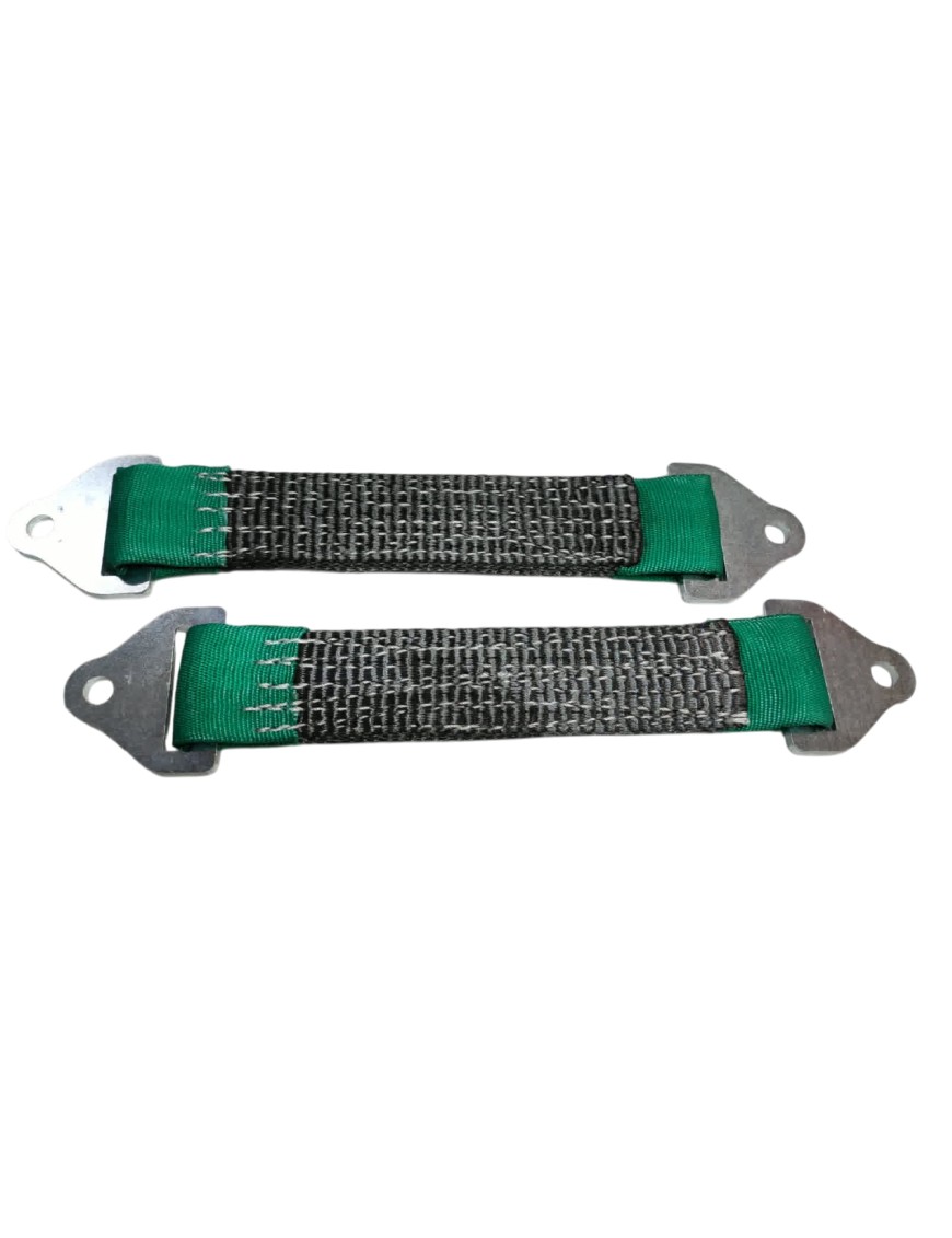 Restrictive suspension travel straps for 35cm lift