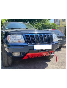 Jeep Grand Cherokee WJ / WG 1998-2004 płyta montażowa wyciągarki poszerzona z osłoną czołową