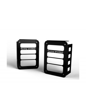 Osłony lamp tylnych STANDARD Jeep Wrangler JK 2007-2018 stal nierdzewna