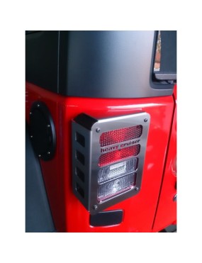 Osłony lamp tylnych STANDARD Jeep Wrangler JK 2007-2018 stal nierdzewna