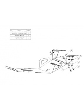 Osłona chłodnic i silnika Mercedes Sprinter 4X4 W 906 NCV3 2006-2018 aluminiowa 8mm