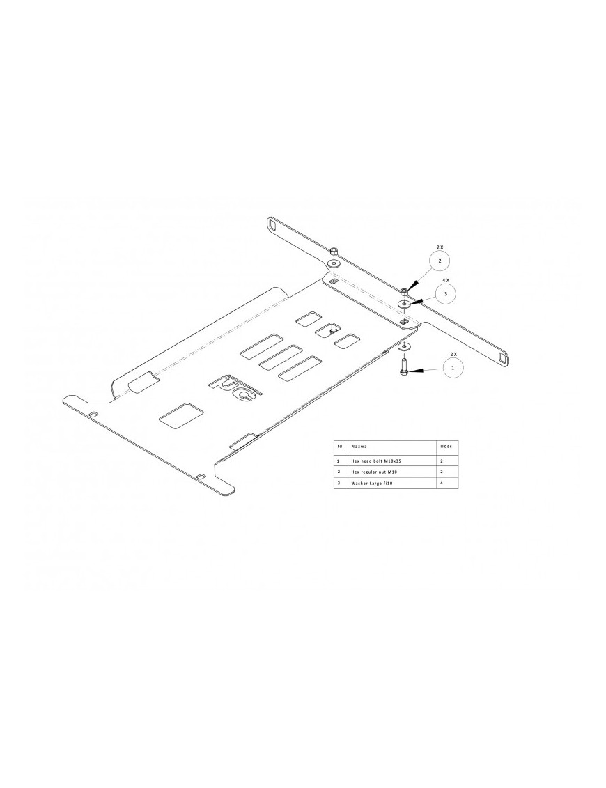Osłona skrzyni biegów Ford F150 F-150 2009-2014 aluminiowa