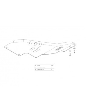 Osłona reduktora Ford F150 F-150 2009-2014 czerwona
