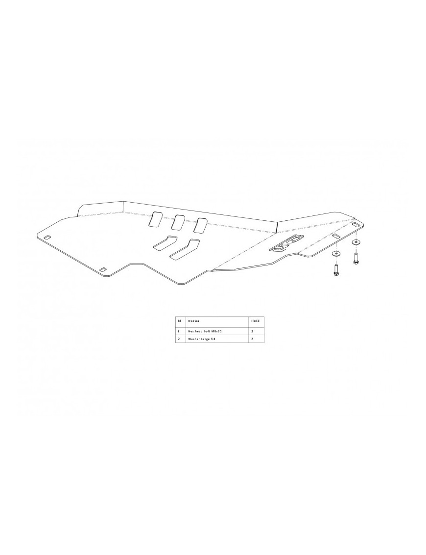 Osłona reduktora Ford F150 F-150 2009-2014 aluminiowa