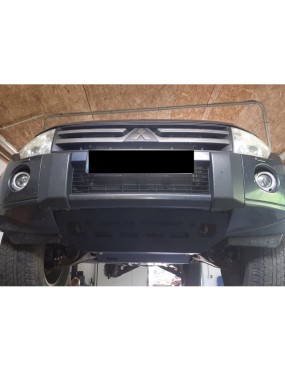 Osłona chłodnic i zderzaka przedniego Mitsubishi Pajero 4 / Montero 4 2006-2014 aluminiowa