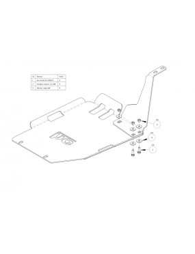 Osłona reduktora Mitsubishi Pajero 4 / Montero 4 2006-2014 aluminiowa