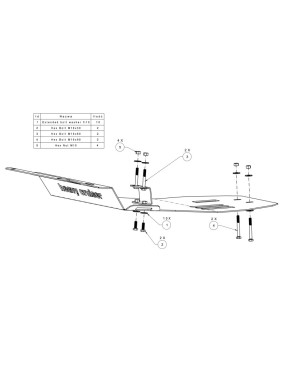 Osłona chłodnic, silnika i przedniego mostu OFFROAD Toyota Land Cruiser 150 155 Prado J15 2017 - 2020 aluminiowa