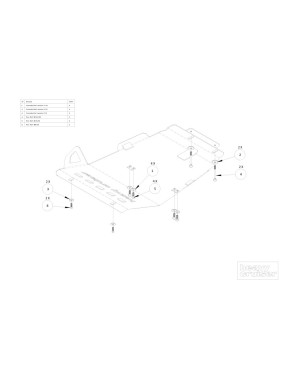 Osłona chłodnic, silnika i przedniego mostu OFFROAD Toyota Tacoma 2016-2021 aluminiowa