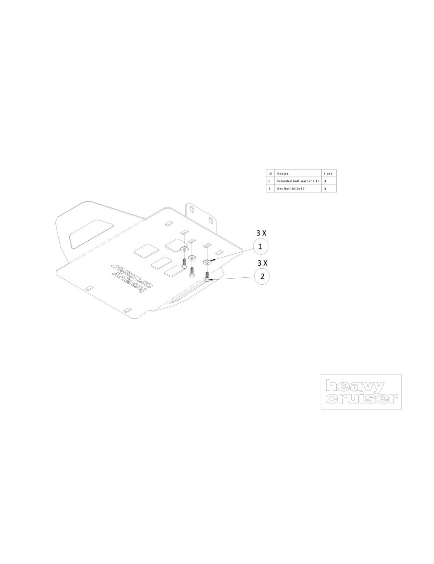Osłona skrzyni biegów i katalizatorów OFFROAD Toyota Tacoma 2016-2021 aluminiowa