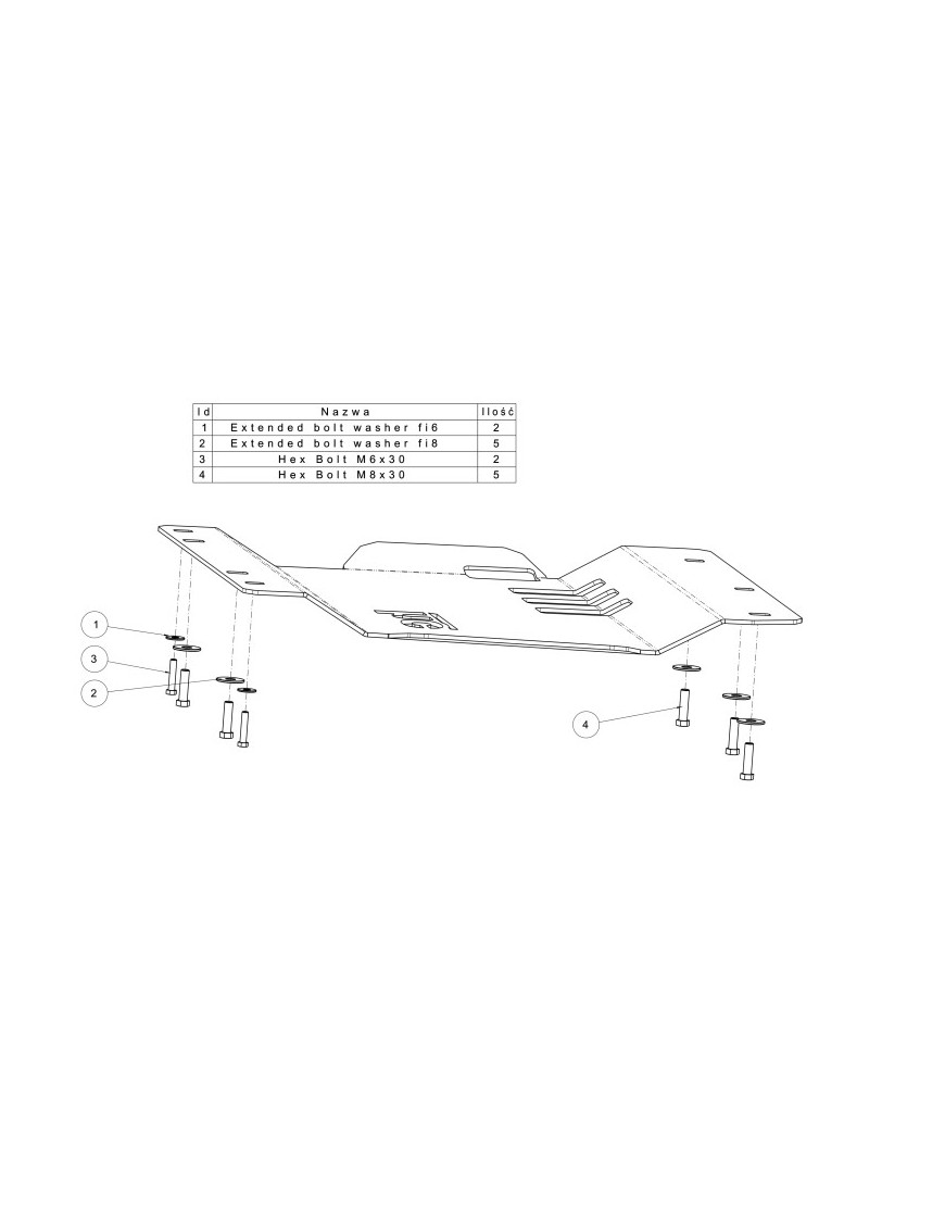 Osłona przedniego mostu i miski olejowej Offroad Nissan Pathfinder R51 2005-2013 aluminiowa Osłona przedniego mostu i miski olejowej Offroad Nissan Pathfinder R51 2005-2013 aluminiowa