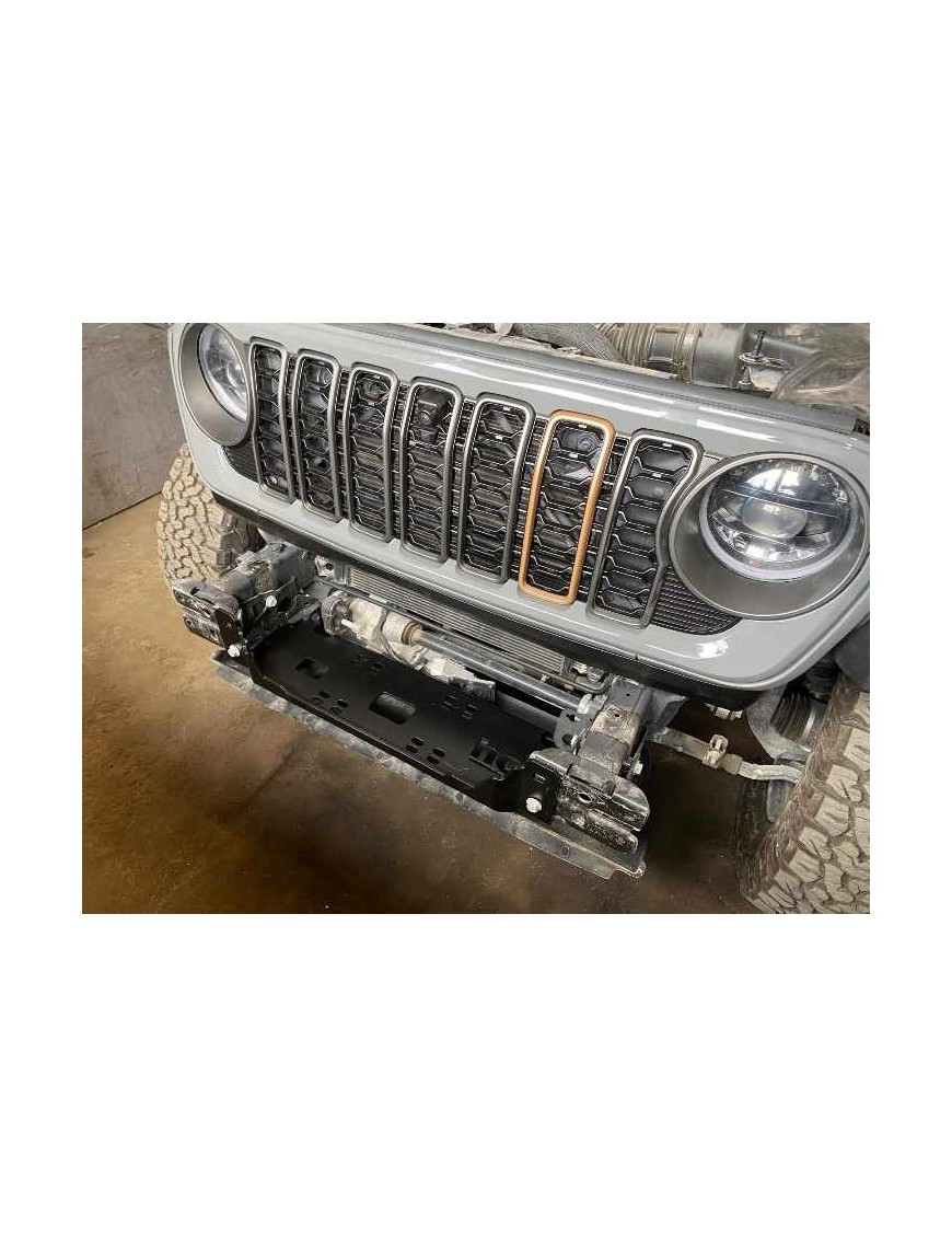 Jeep Wrangler JL 392 V8 6.4 2021 - płyta montażowa wyciagarki HD do zderzaka stalowego "anniversary"