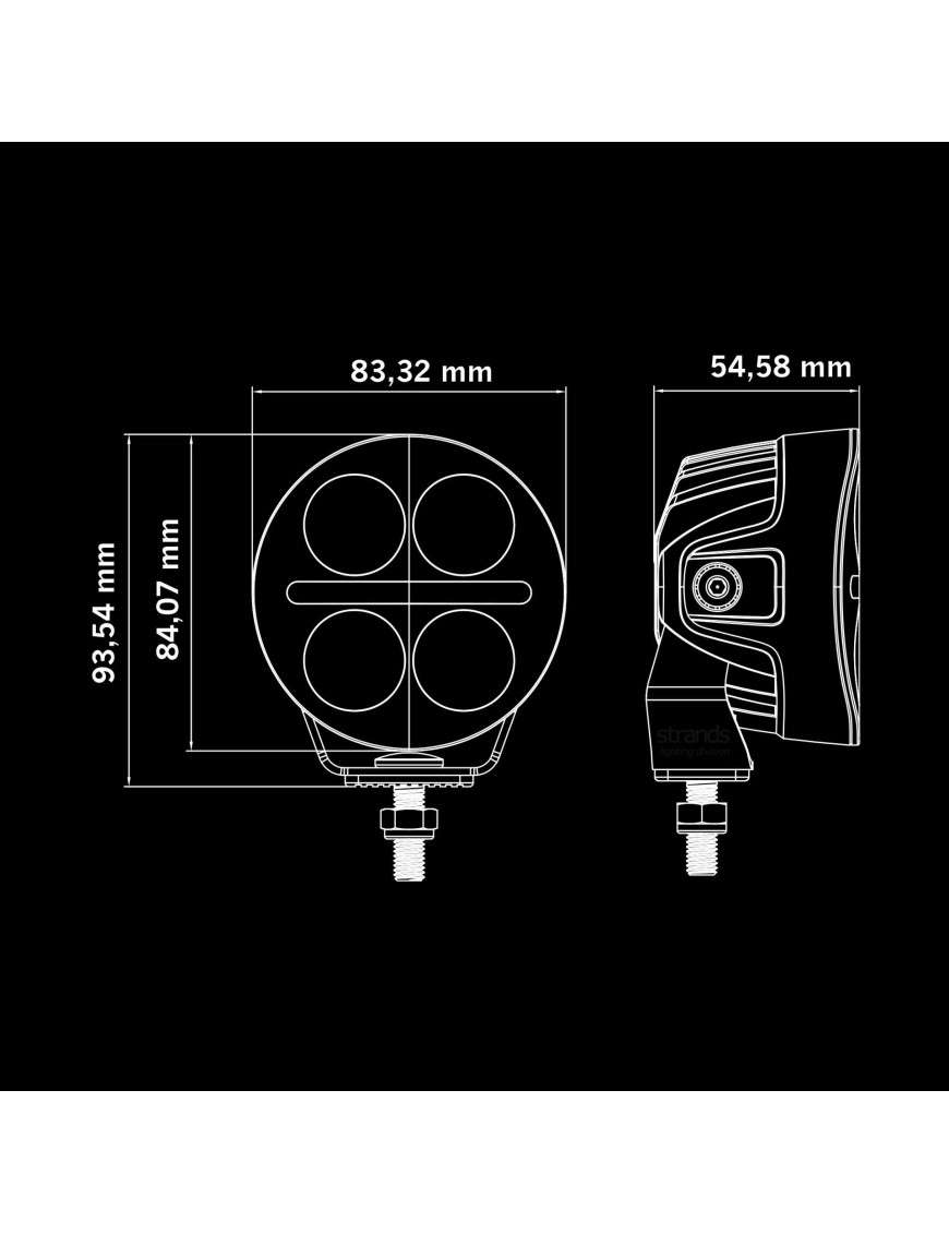 NUUK D-LINE MC DRIVING LIGHT 3"