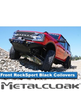 RockSport BLACK front coilovers for the Ford Bronco 6G